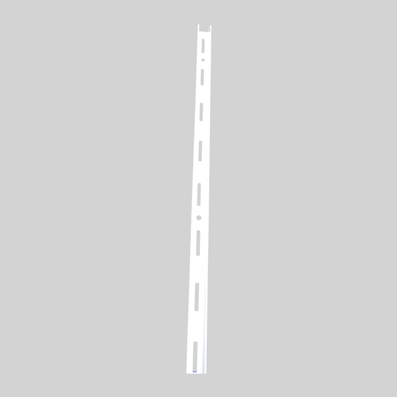 SLOTTED RAIL SINGLE WHITE ES  2 MTR CA76