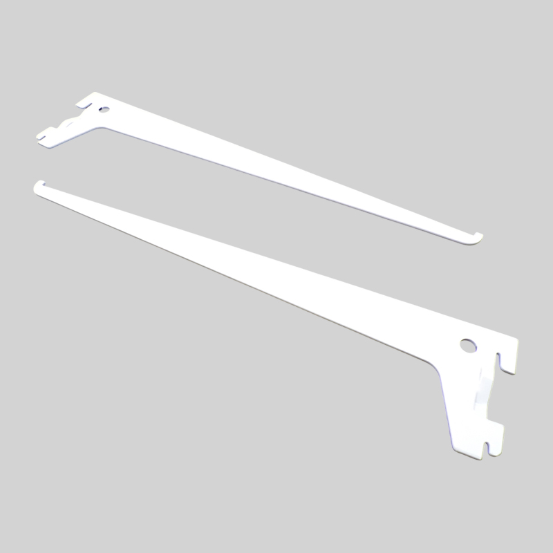 SHELF BRACKET SINGLE WHITE ES 25CM CA76