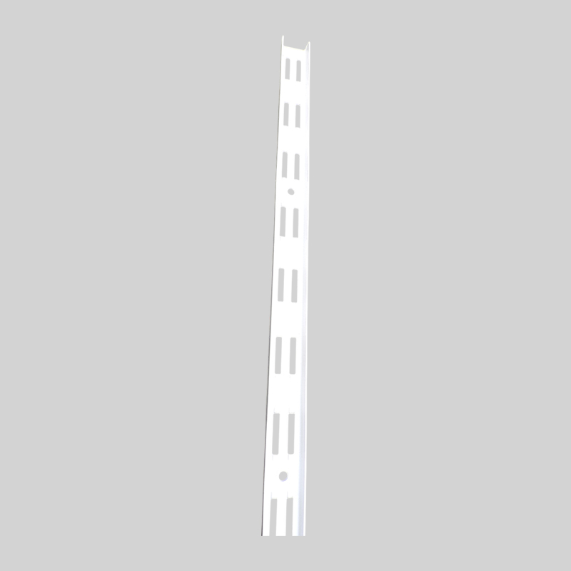 SLOTTED RAIL DOUBLE WHITE ES 2.5MTR CA76