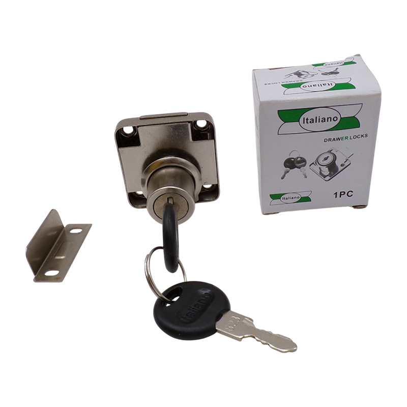 ITALIANO DRAWER LOCK WITH PLASTIC KEY CHROME