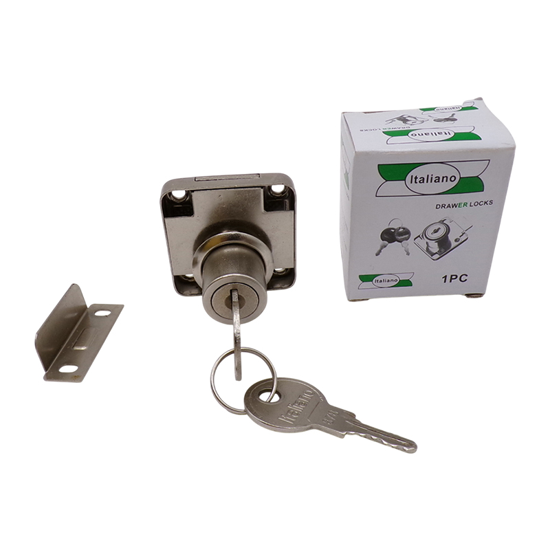 ITALIANO DRAWER LOCK WITH STEEL KEY CHROME