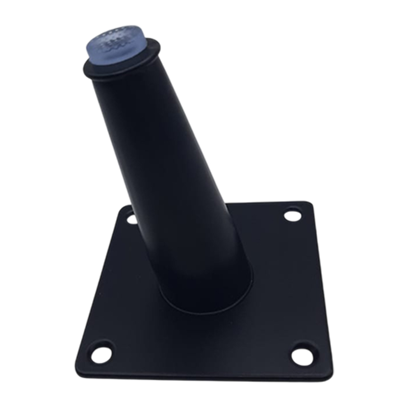 TUBULAR SOFA LEG INCLINED BLACK 150MM