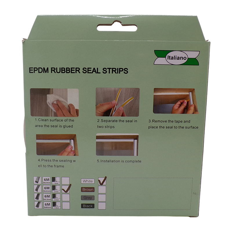 WINDOW RUBBER SEAL TYPE D BLACK