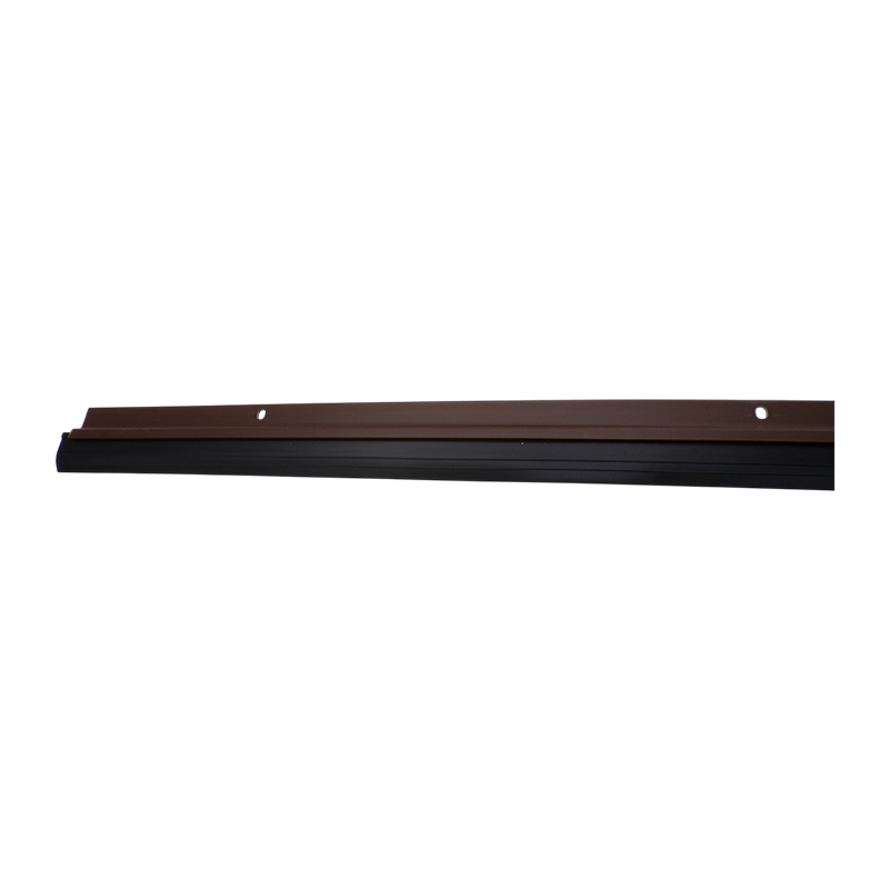 PVC DOOR BOTTOM SEAL WITH RUBBER BROWN 1.2MTR